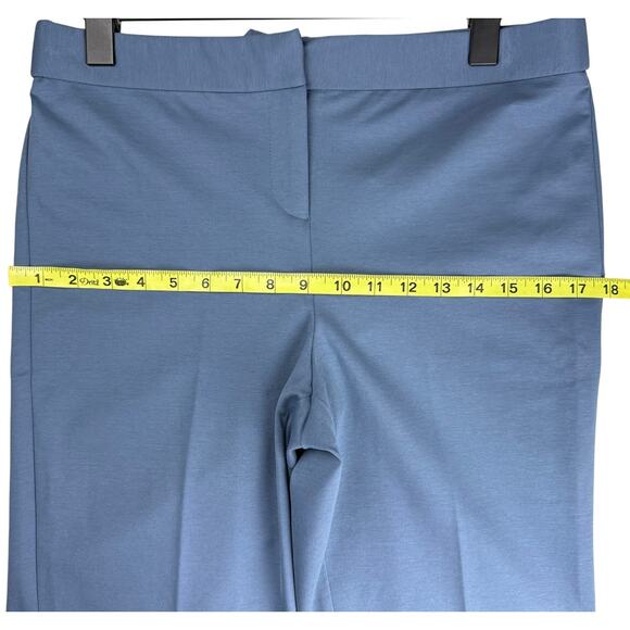 New VERONICA BEARD Jaya Kick-Flare Crop Pants in Hydrangea Blue - Picture 4 of 6